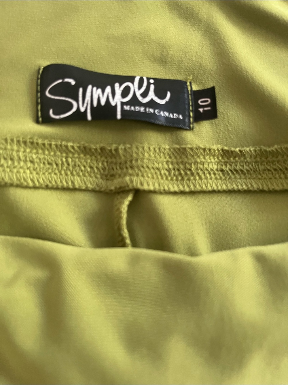 Sympli Wide Leg Pants in Lime Green